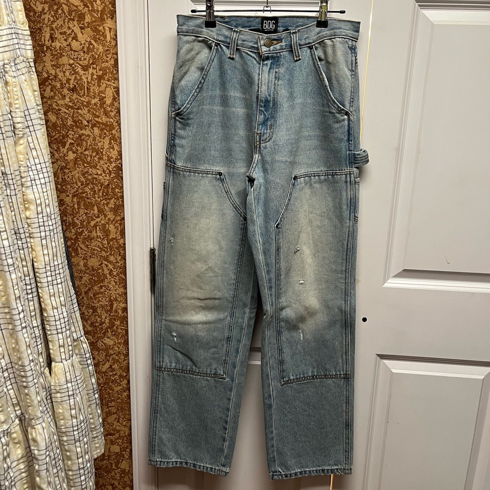 BDG Light Blue Wide Leg Carpenter Jeans